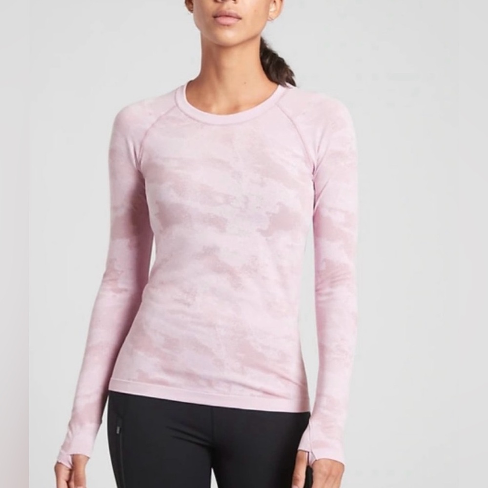 Athleta Pink Long Sleeve Tee